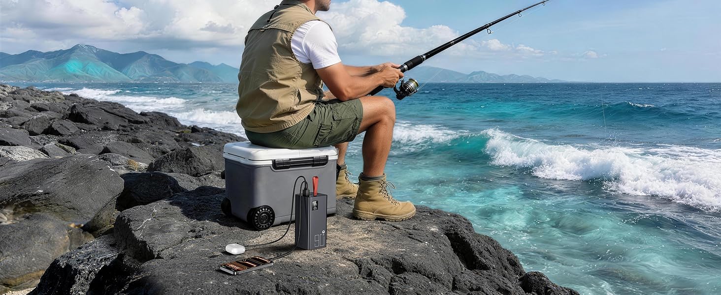 Power Bank 90000mAh, 30W PD USB-C, Зовнішній акумулятор з LED-дисплеєм, 5 портів, для iPhone/Samsung/Планшетів, Червоний