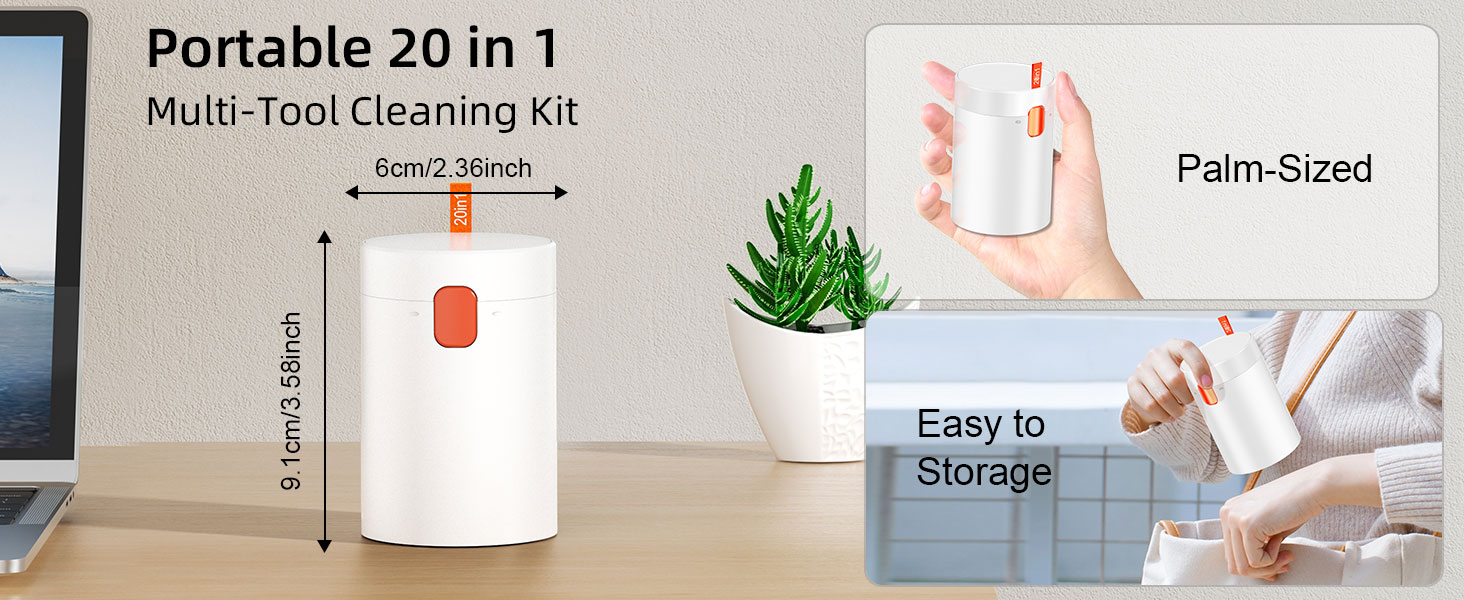 Набір для чищення клавіатури та екрану 20 в 1: чистящий набір для ноутбука, ПК, екрану, камери