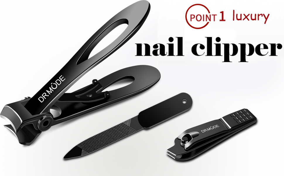 Набір для стрижки нігтів для літніх людей DRMODE з широким захватом, професійний, з нержавіючої сталі, для товстих нігтів