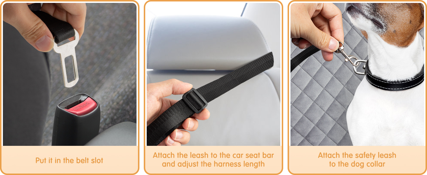 Автокрісло для собак Todeco: великі та середні породи, миється, знімається, з ременями безпеки, кишені, водовідштовхувальне, сіре