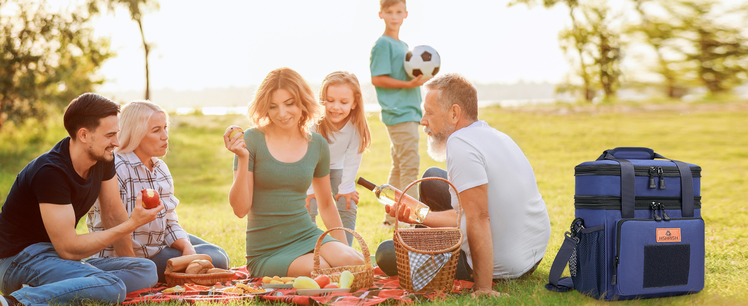 Тактична ланч-торба HSHRISH: велика ізольована сумка-холодильник для чоловіків та дорослих, водонепроникна, з 15L об'ємом, чорно-камуфляжний колір