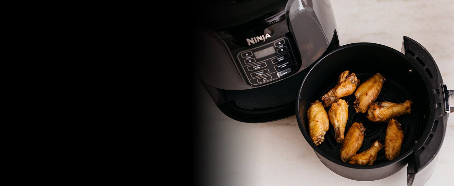 Фритюрниця повітряна Ninja 3.8L, 4-в-1, сіра та чорна, AF100EU