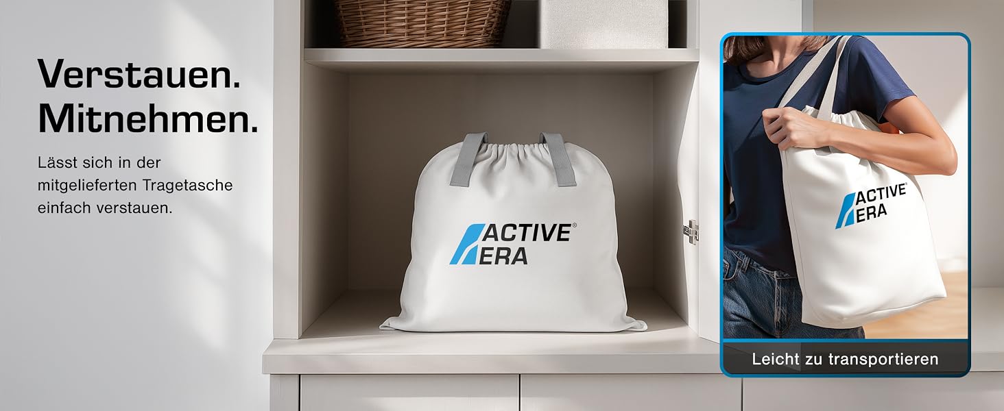 Повітряний матрац Active Era для 2 осіб (150×200×36.5 см), самонадувне ліжко з електричним насосом для кемпінгу та дому