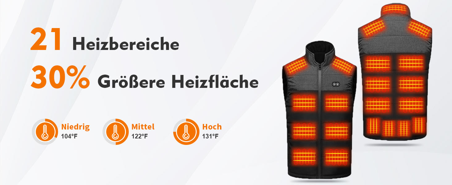 Електрична гріюча жилетка Buba Toys для чоловіків з Powerbank 20000mAh, 21 зона нагріву, 3 режими, для катання на лижах, піших прогулянок та активного відпочинку, XL, сіро-чорний колір