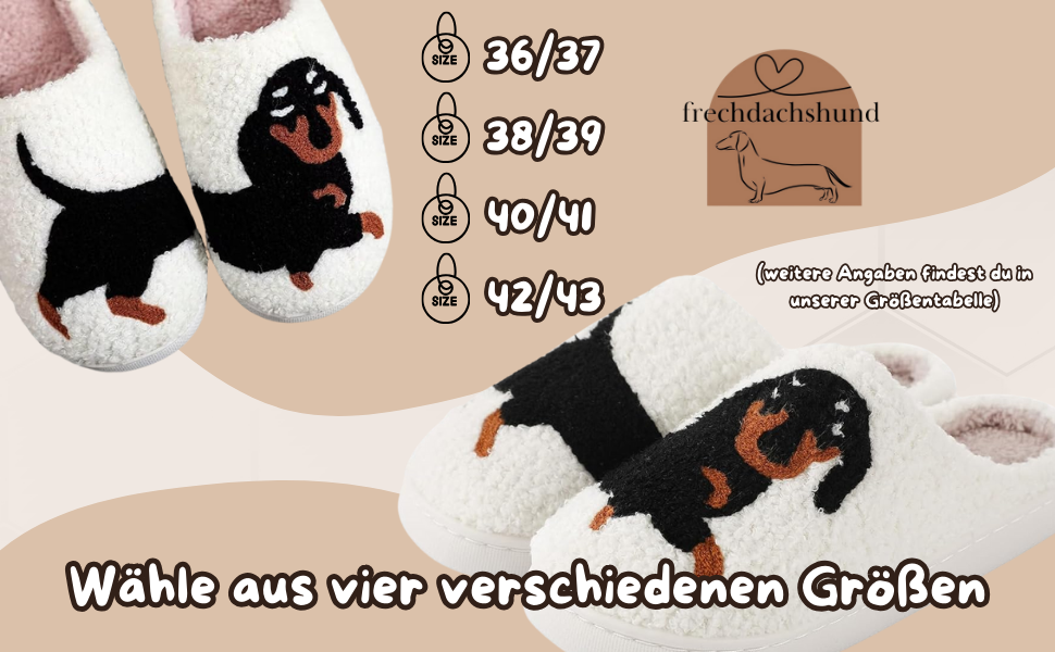 Тапочки для дому Дакель, жіночі пантофлі - пухнасті зимові тапочки, неслизькі домашні тапочки з плюшу для тепла та комфорту 36/37 EU, білі