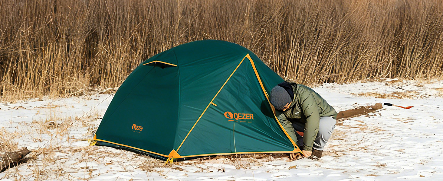 Намет кемпінговий купольний 1-2 місця Campingzelt водонепроникний, вітростійкий, для походу, кемпінгу, активного відпочинку (зелений)