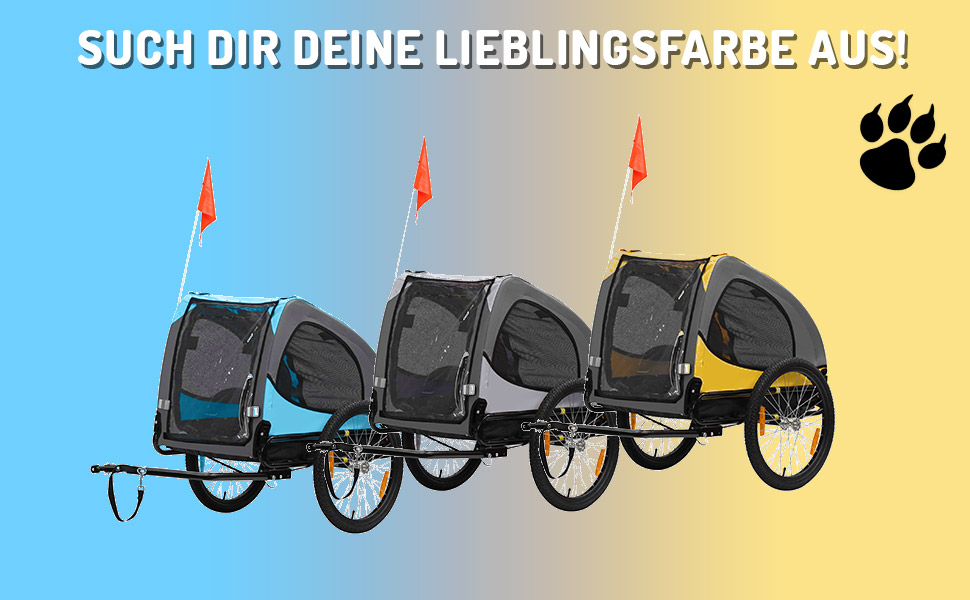 Фahrradanhänger Zoomundo Buddy для собак, тюркіс (транспортування собак)