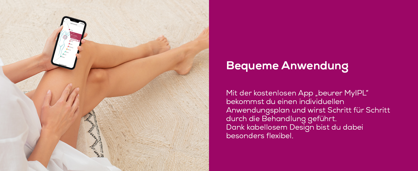 Beurer IPL Velvet Skin Pro: Апарат для епіляції IPL, акумуляторний, для тіла, обличчя, бікіні-зони, з додатком, чорний