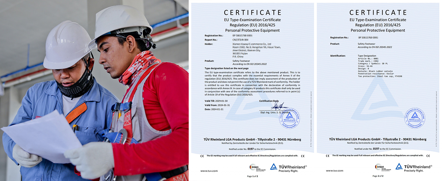 Легкі захисні черевики для чоловіків та жінок. Робочі черевики з металевим носком. Дихаючі, неслизькі, чорні. Розміри 35-48 EU.