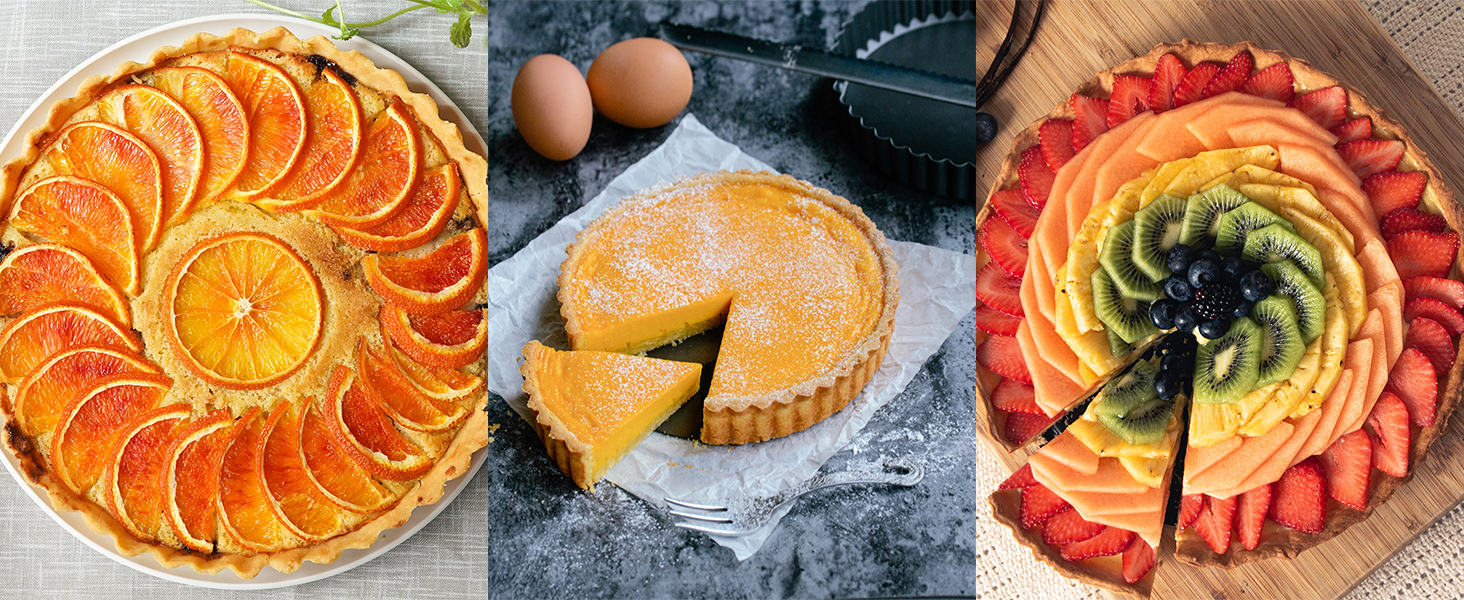 Форми для кексів/тартів Yamteck Tarteform 10см, 6 шт. Зі знімним дном, антипригарне покриття, з вуглецевої сталі. Для тартів, кексів, пирогів, десертів та сімейних обідів.