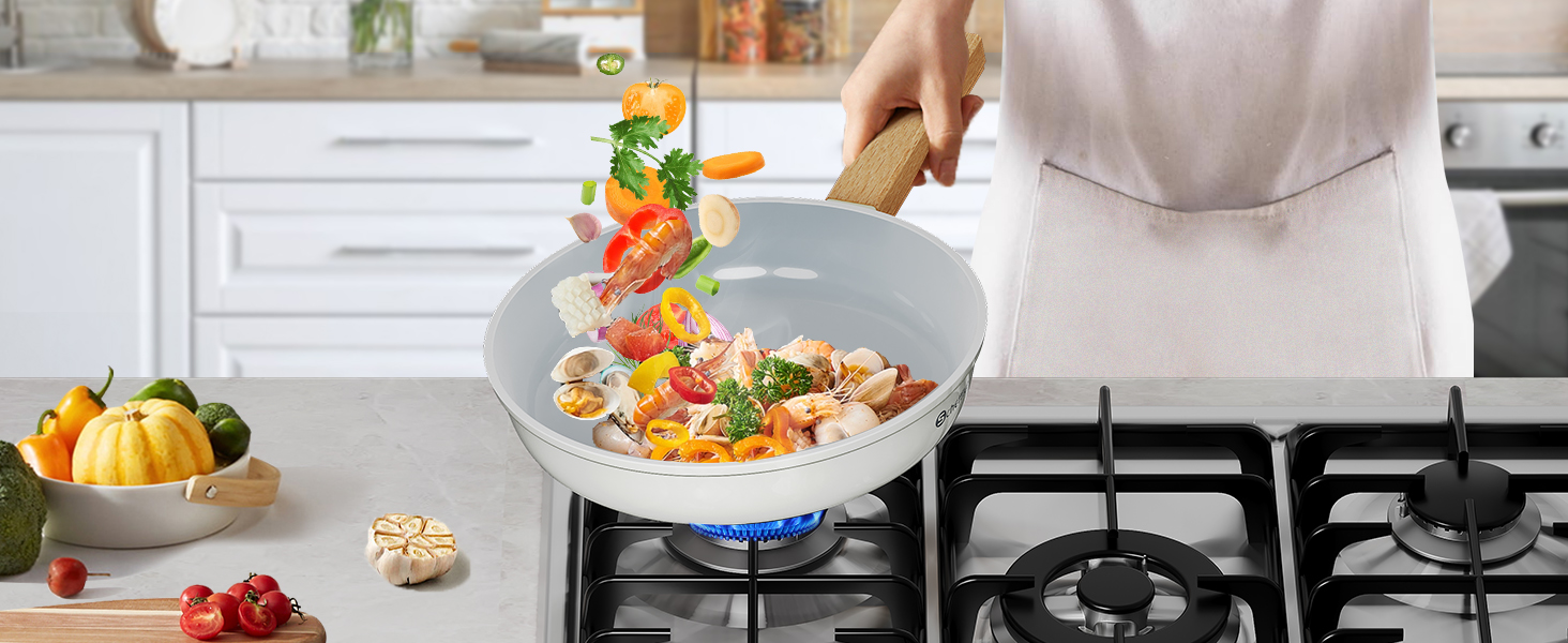 Scheffler Nonstick Fry Pan Set - 20/24/28cm - Induction Compatible