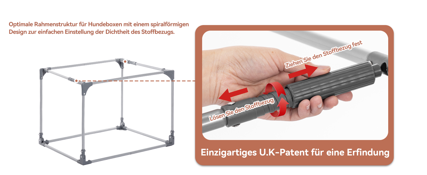 Складана переносна собача будка для великих собак, сіра, XL. Зручна переносна будка-транспортер з алюмінієвим каркасом для дому та подорожей