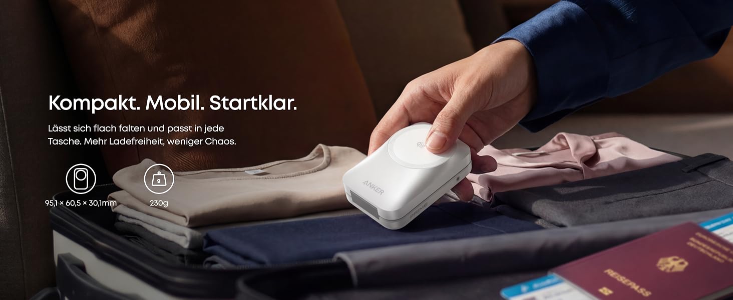 Зарядна станція Anker Prime 3-in-1 Qi2 25W з системою охолодження AirCool, бездротовий зарядний пристрій (білий)