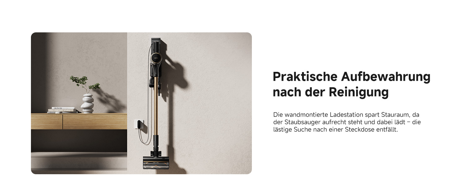 Mova S5 Sense: Бездротовий акумуляторний пилосос з тривалою роботою до 97 хвилин, для килимів, твердих підлог та шерсті тварин. Тиха, самостійна, з антизаплутуванням.