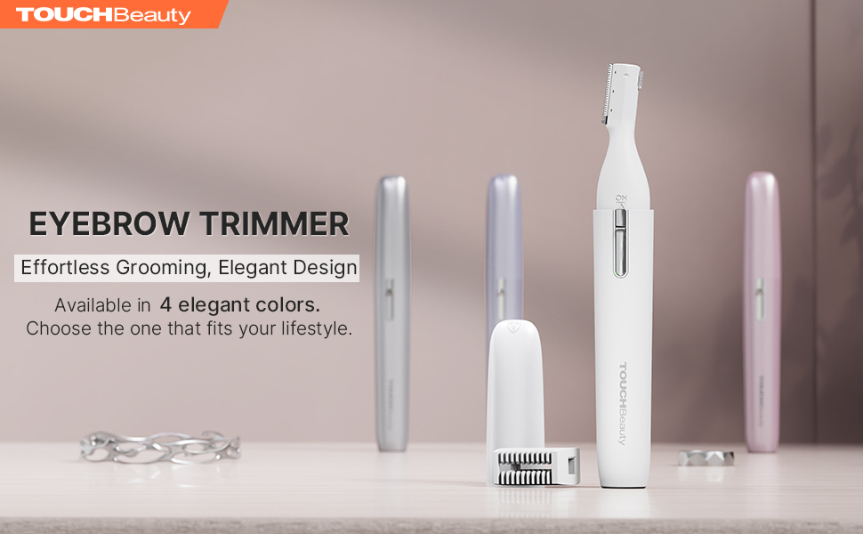 TOUCHBeauty AG-1658W: Професійний триммер для тіла та обличчя (білий) - для носа, брів, вух та обличчя