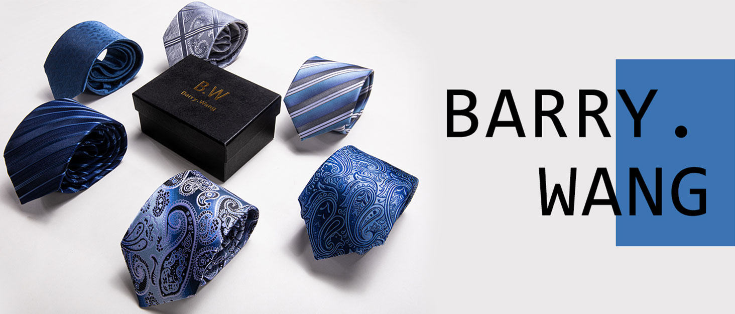 Набір краваток Barry.Wang: шовкові краватка, нагрудна хустинка та запонки. Ідеально для вечірок, весілля та ділових зустрічей