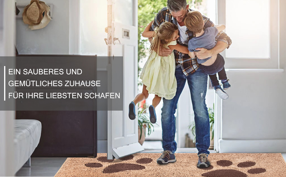 Килимок для дому FCSDETAIL 50x80 см, надлишковий, нековзкий, водонепроникний, для собак, входів, мокрих лап (Бежевий)