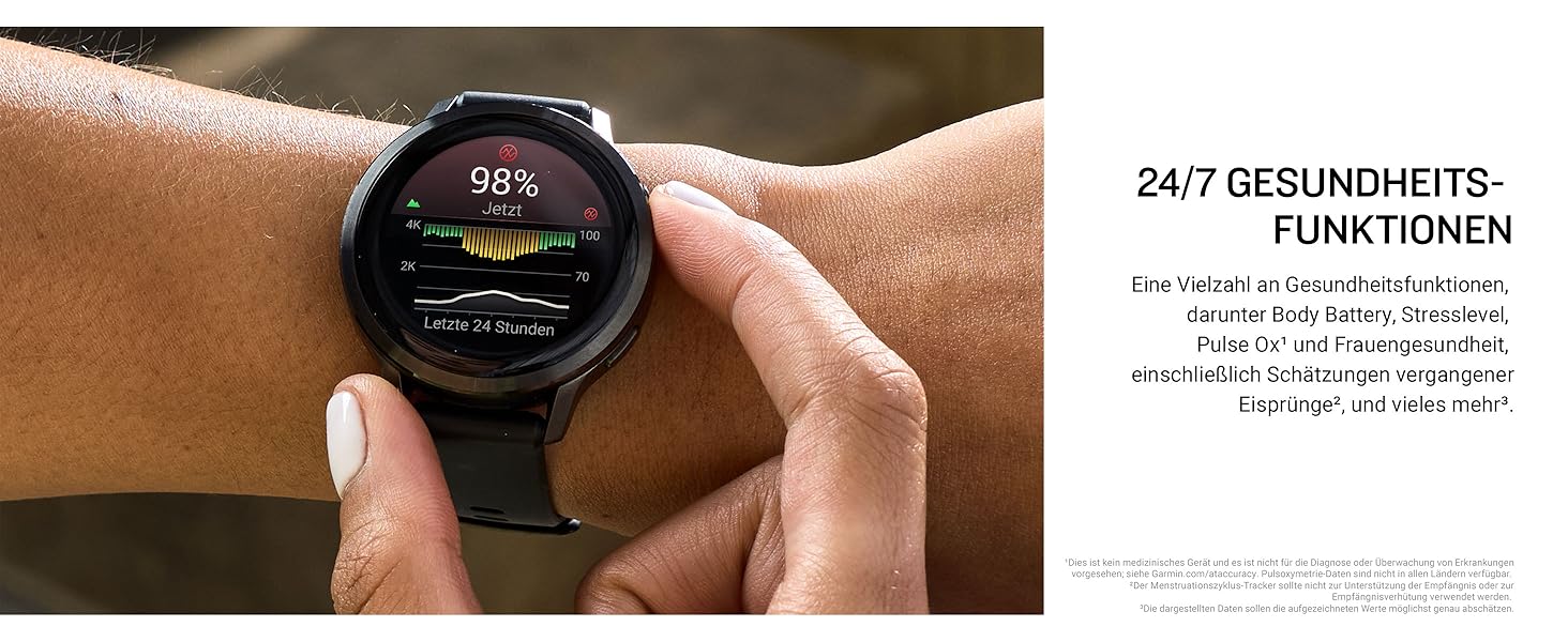 Розумний годинник Garmin Venu 4 - фітнес-трекер з AMOLED дисплеєм, 1,4