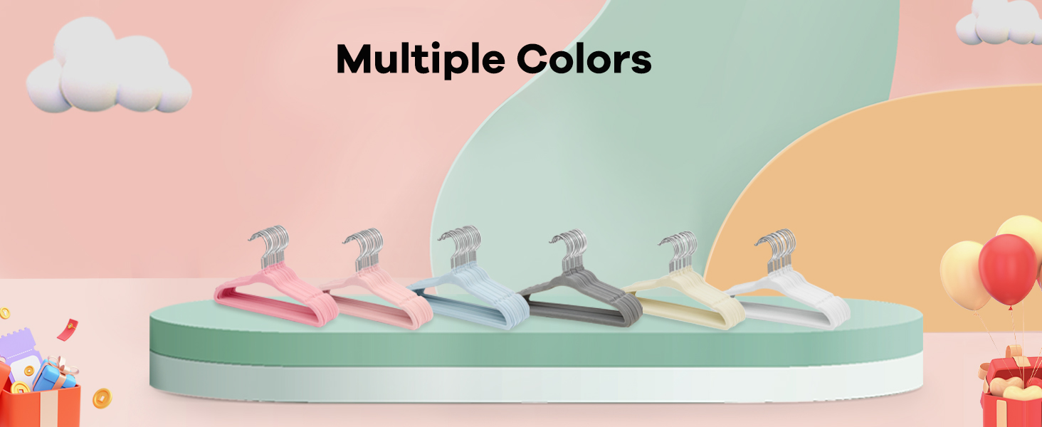 Дитячі вішалки для одягу ManGotree з велюру, 30 шт. - для дитячого одягу з обертовим гачком та спеціальним дизайном плечей