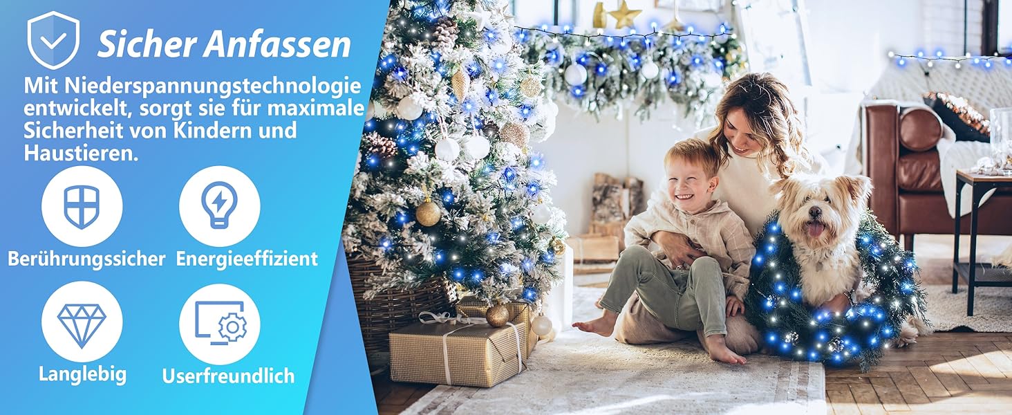 LED гірлянда WISD 13м, 200 LED, рожево-біла. Диммування, 12 режимів, таймер, EU штекер. Декор для ялинки, балкона, кімнати, саду.