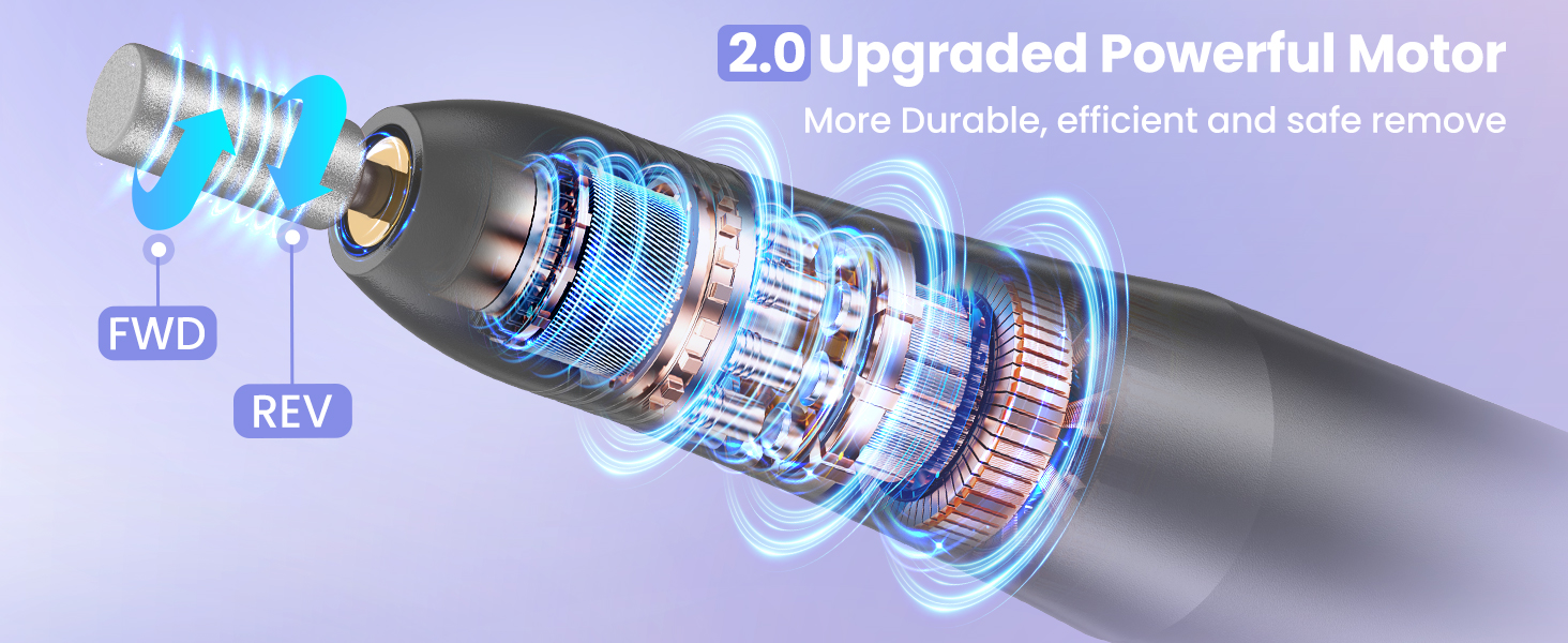 Електричний фрезер для нігтів та манікюру, набір для педикюру та манікюру, 20000 об/хв, для гелю, акрилу, шлейфу та акрилу гелю