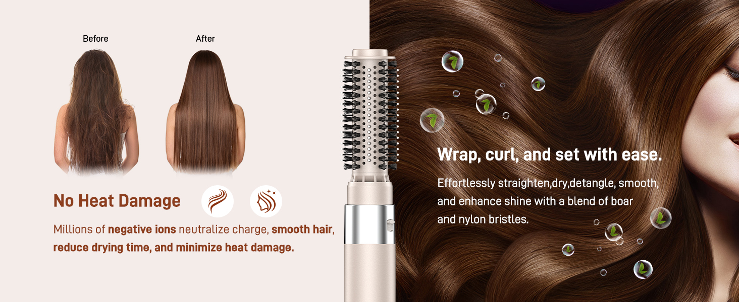 5-в-1 Стайлер для волосся MESCOMB - Air Styler з іонізацією, сушка, завивка, об'єм та випрямлення