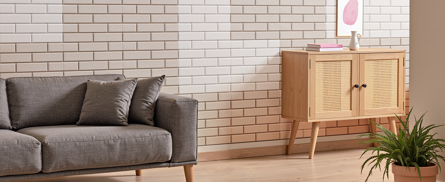 Самоклеючі акустичні панелі для шумоізоляції стін, звукопоглинаючі плити цегляного типу, 30x30x0.9 см, чорні, 12 шт (4 кг)