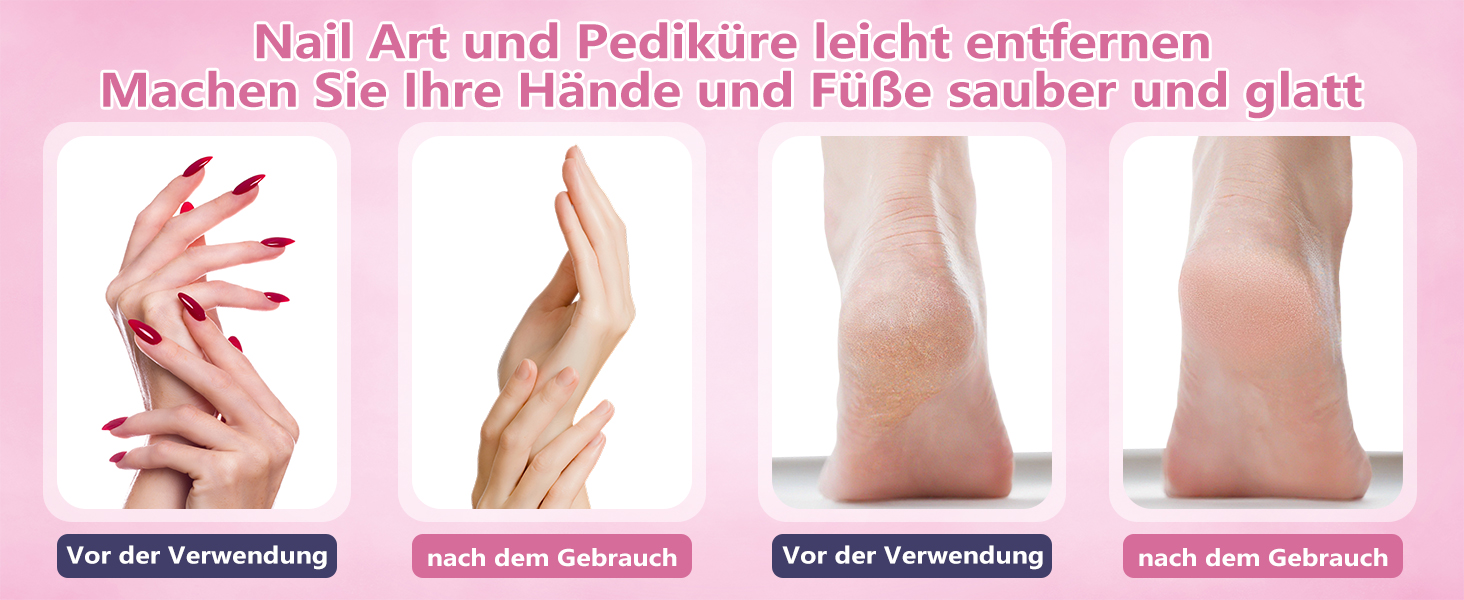 Електричний фрезер для нігтів Nagelfräser 45.000 об/хв - 14 в 1 для гелю, акрилу, манікюру та педикюру, 6 швидкостей, акумуляторний, рожеве золото