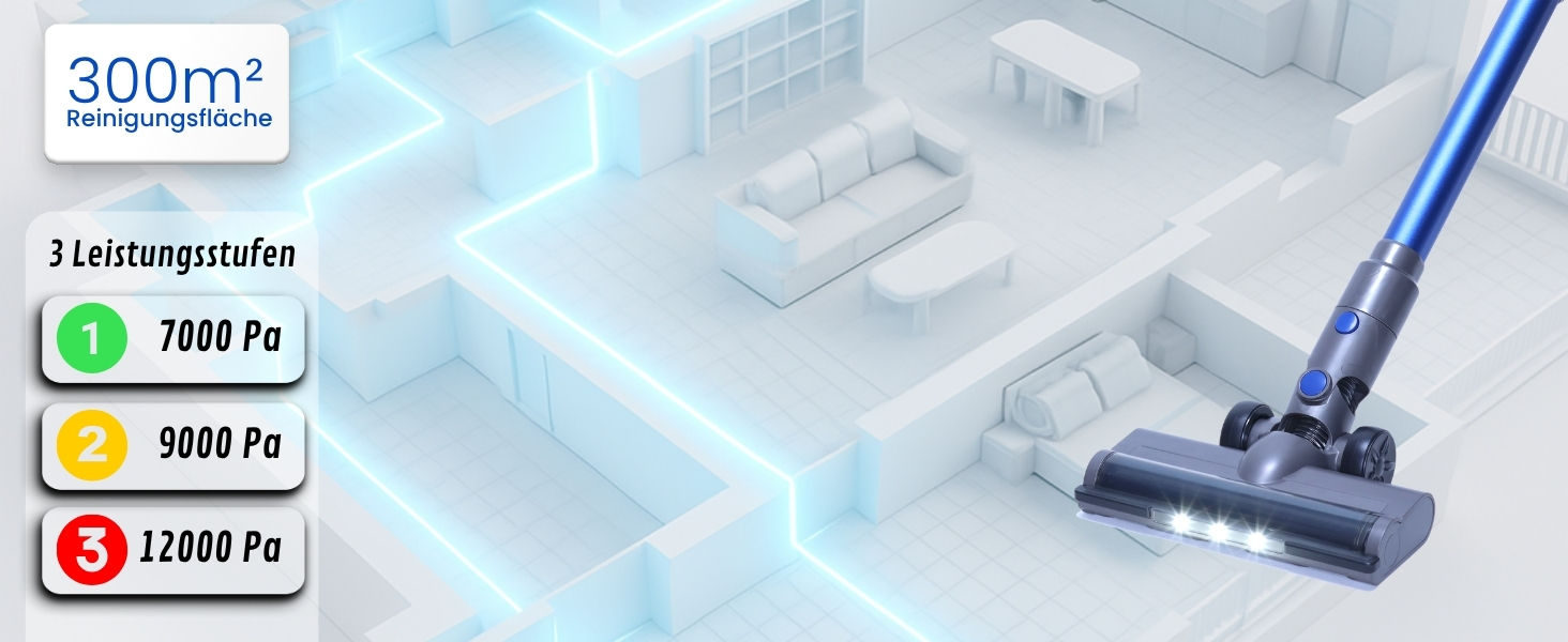 Акумуляторний пилосос VARIO150 | 3-в-1 | Потужний турбопилосос з 45 хв роботи та швидкою зарядкою | для 300 м² | Килим, тверді підлоги, шерсть тварин | LED пилосос-трійка | Бездротовий