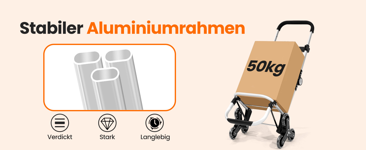 Складаний візок для покупок Homecall 50L з охолодженням, 3-в-1: візок, сумка на колесах, тачка (темно-сірий, сходинкові колеса)