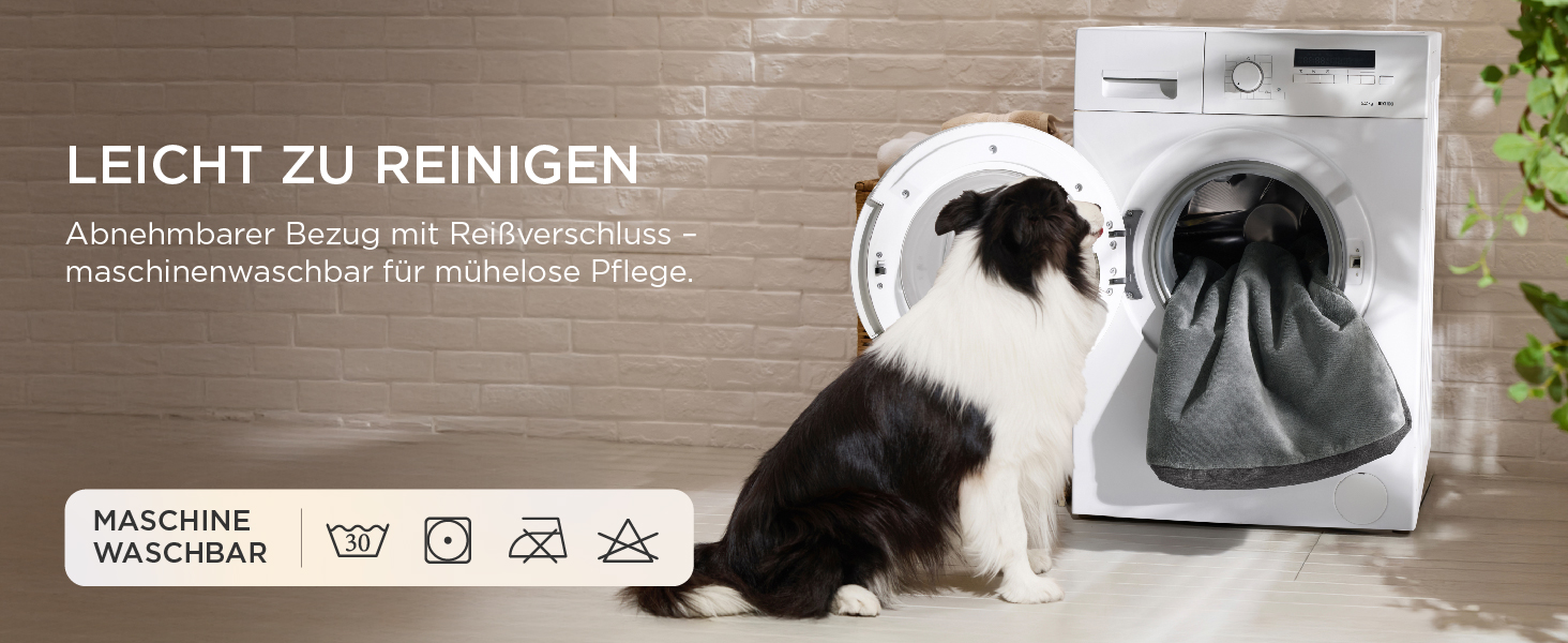 Ортопедична подушка для собак BEDSURE - 61x41x8 см, сіра, з Memory Foam, 2 в 1, для маленьких собак