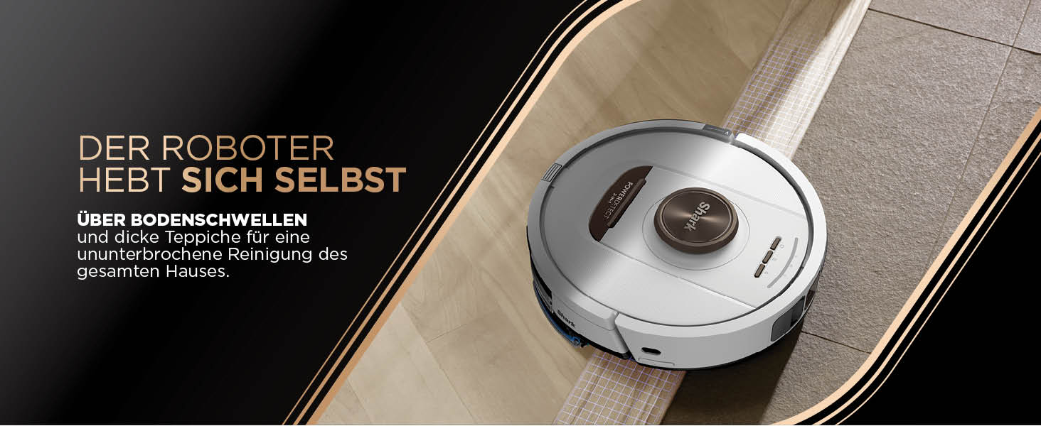 Робот-пилосос та робот-мийник Shark PowerDetect 2-в-1, NeverTouch Pro, самостійне очищення до 60 днів, 3D-LiDAR навігація, NeverStuck, керування через додаток, RV2800ZEEU, 2 щітки, Anti-Micro Pads, 1 капсула