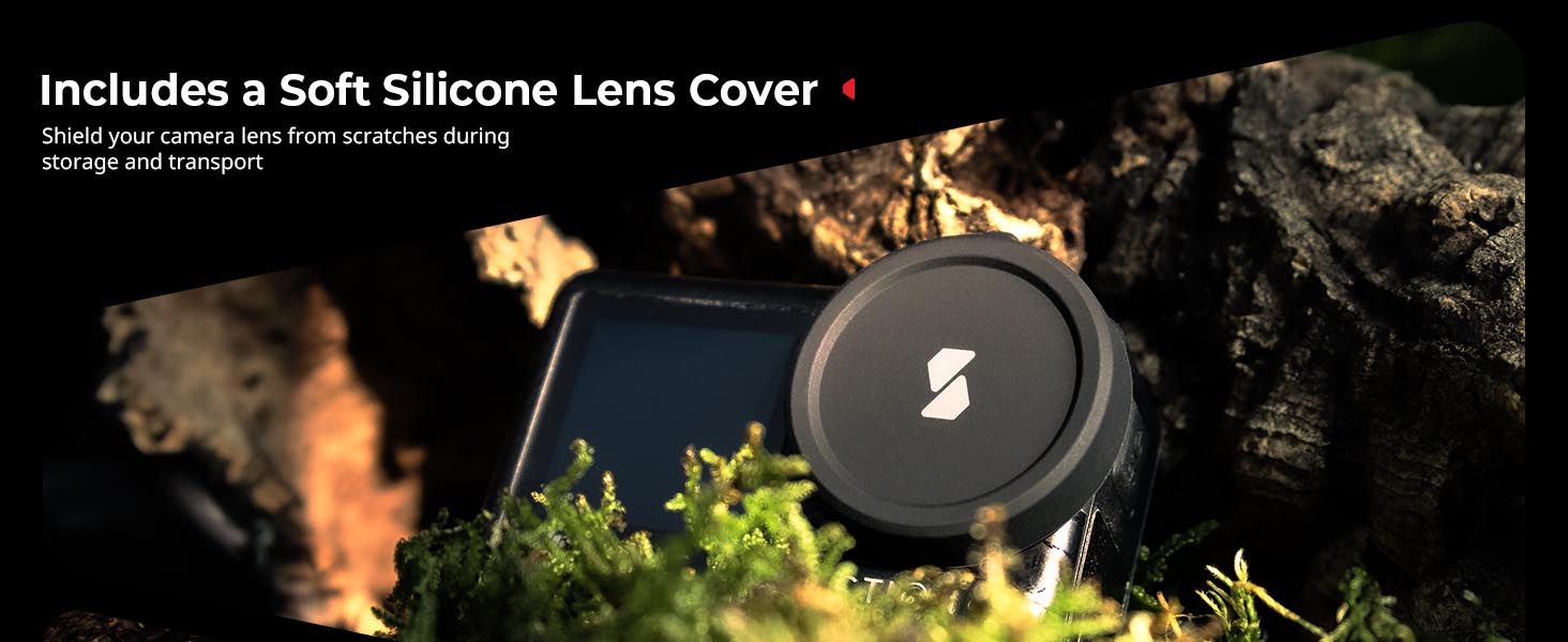 Набір фільтрів ND для DJI Osmo Action 4/5 Pro: CPL, ND8, ND16, ND32 + силіконовий ковпачок для об'єктива