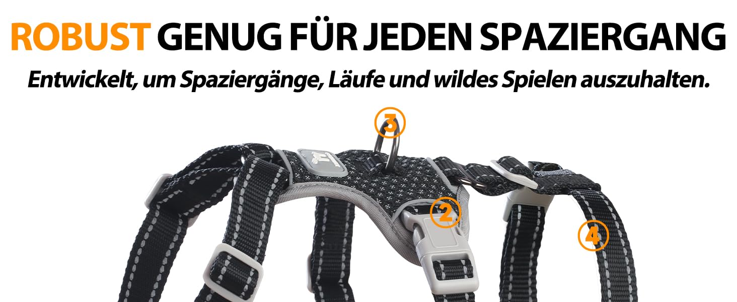 Шлейка для собак Huntboo, анти-витік, для панічних собак, світловідбиваюча, регульована, легка, чорна, розмір S, 1 шт.