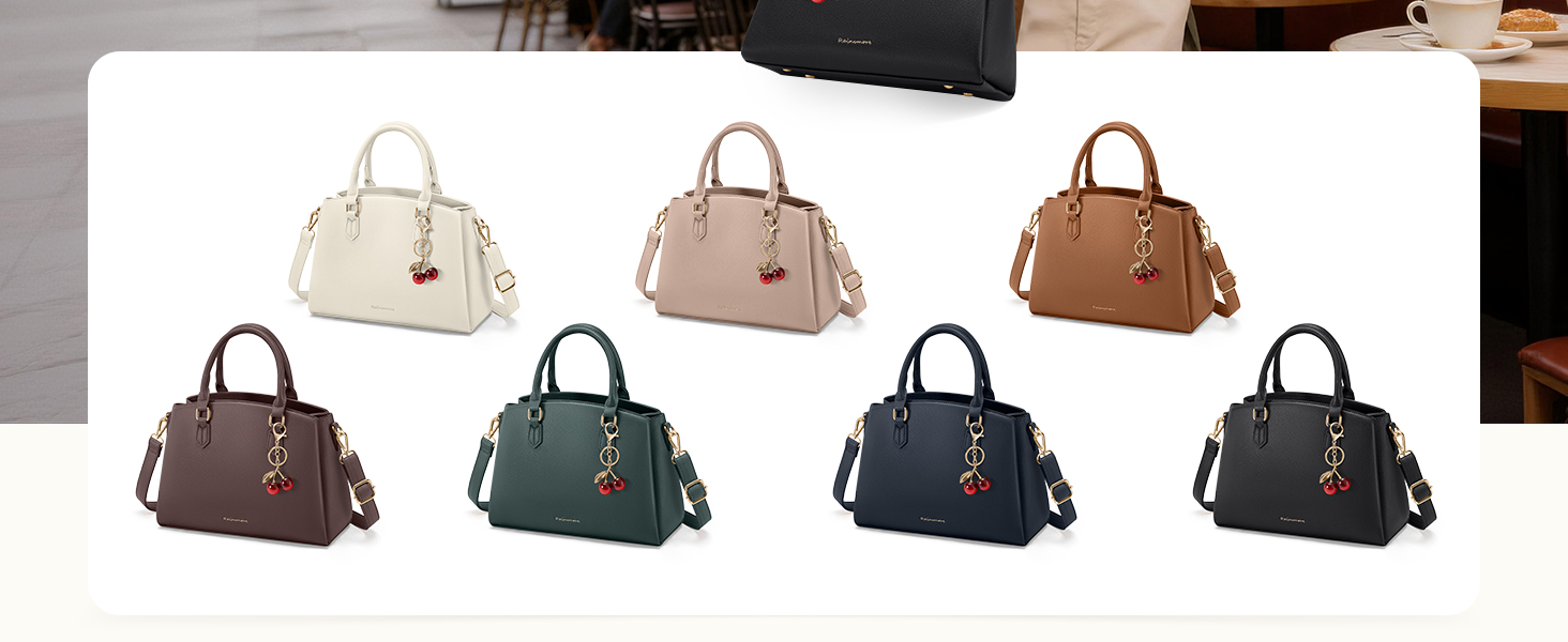 Сумка жіноча RAINSMORE середнього розміру з PU шкіри, чорна. З ручкою та знімним ременем, для планшета 11 дюймів, для роботи та шопінгу