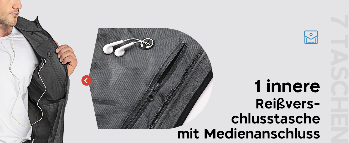 Чоловіча тепла жилетка Softshell з капюшоном, чорна XXL - водонепроникна, без рукавів