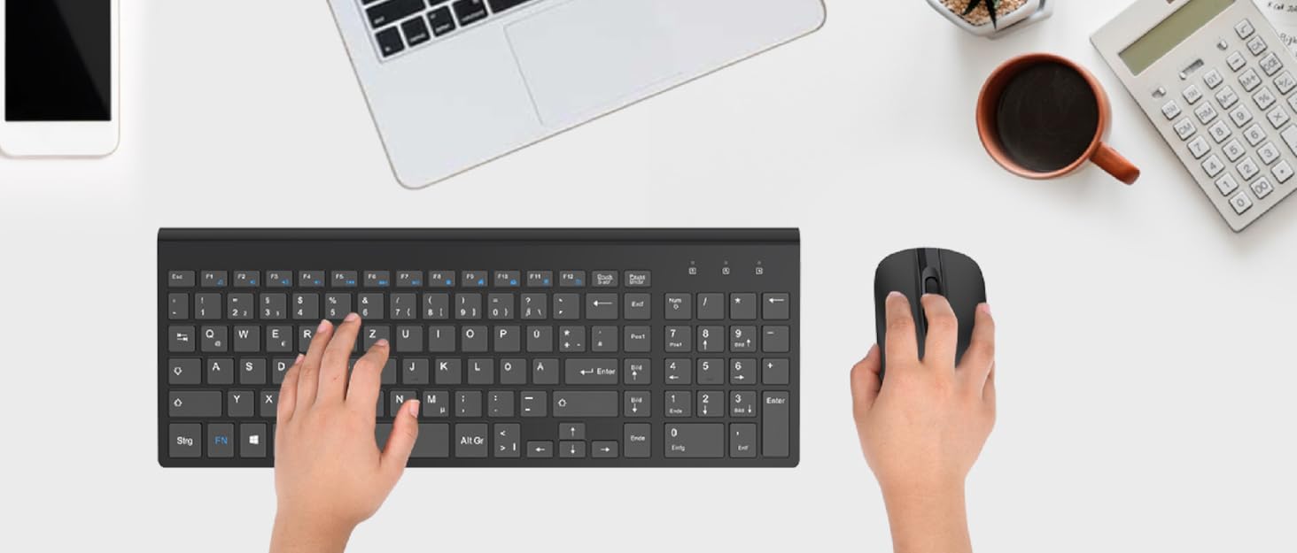 Ігрова клавіатура та миша RaceGT з RGB підсвічуванням, 104 клавіші, вологостійка, 7 кнопок миші 6400 DPI, QWERTZ (DE-Layout), рожевий кабель