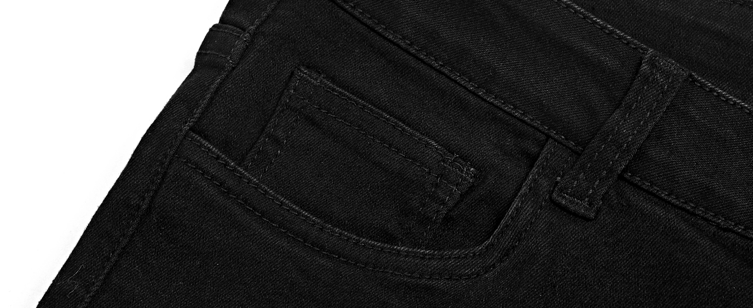 Чоловічі джинси GINGTTO Slim Stretch Skinny чорні 34W/32L