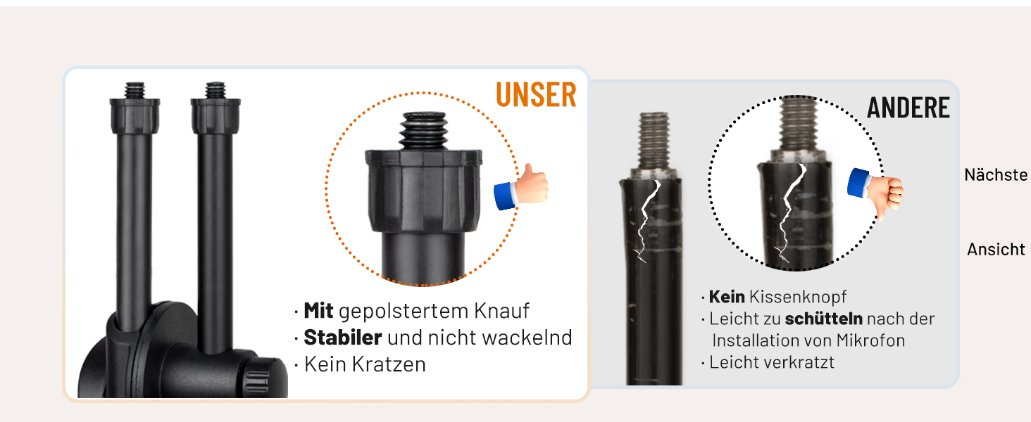 Підставка для мікрофона 2-в-1 з трьома кліпсами для кабелів, для вокалу, сцени, конференцій та презентацій, розширювана, CY0311 (з лебединою шиєю)