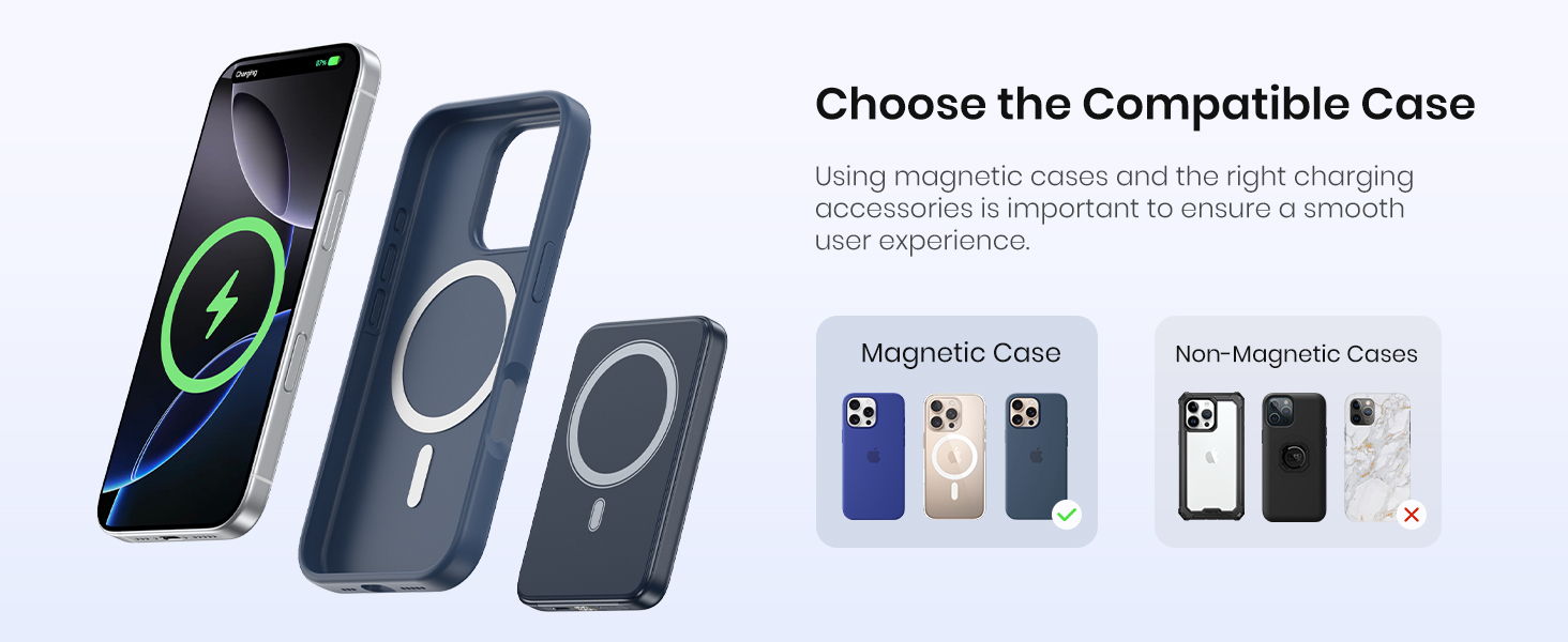 Power Bank A ADDTOP 10000mAh з підтримкою PD 20W та бездроговою зарядкою. LED дисплей, USB-C In/Out, сумісний з iPhone 17/16/15/14/13/12/Pro Max (Блакитний)