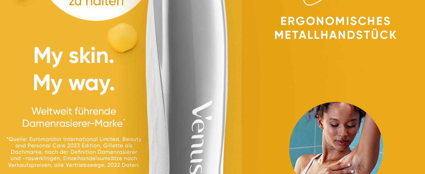 Жіноча бритва Gillette Venus Pro Comfortglide з ароматом кокоса, срібляста (бритва + 6 змінних касет)