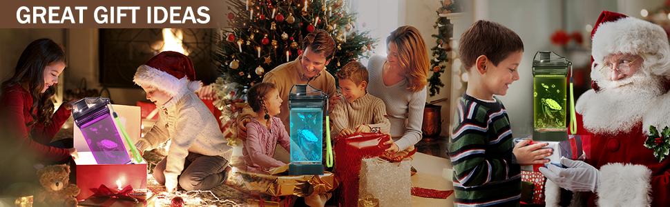 Дитяча пляшка для води з 3D LED черепахою, Tritan, 400 мл, BPA Free, оригінальна, для школи та подорожей, подарунок для дівчаток і хлопчиків