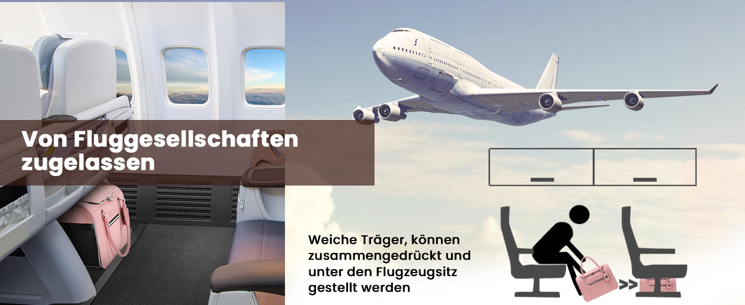 Транспортна переноска для котів та собак Pecute, рожева, з PU-шкіри, для подорожей