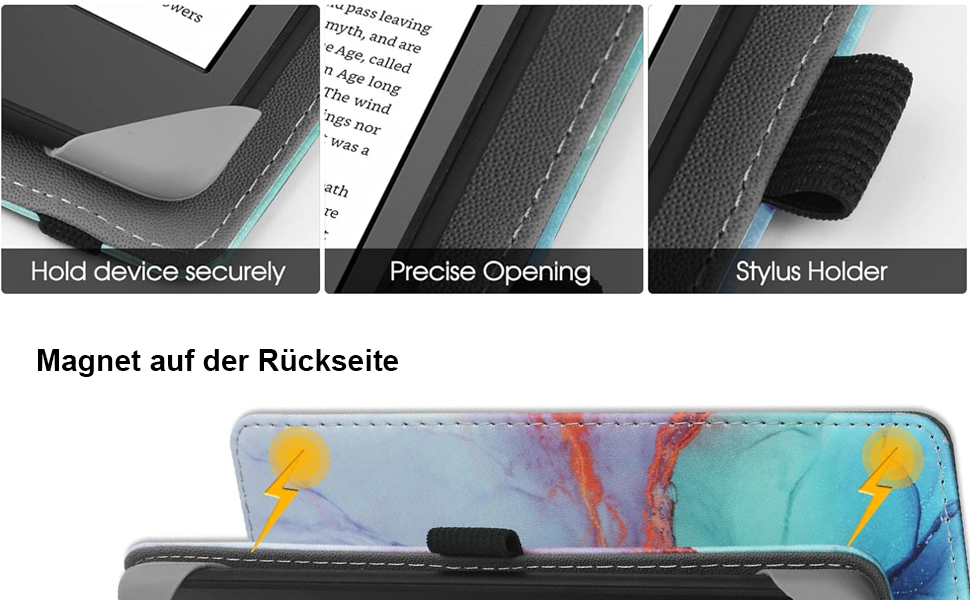 Чохол для eReader 6 дюймів: Kindle, Kobo, Tolino, Pocketbook, Sony. Чохол-підставка з петлею. Зіркове небо