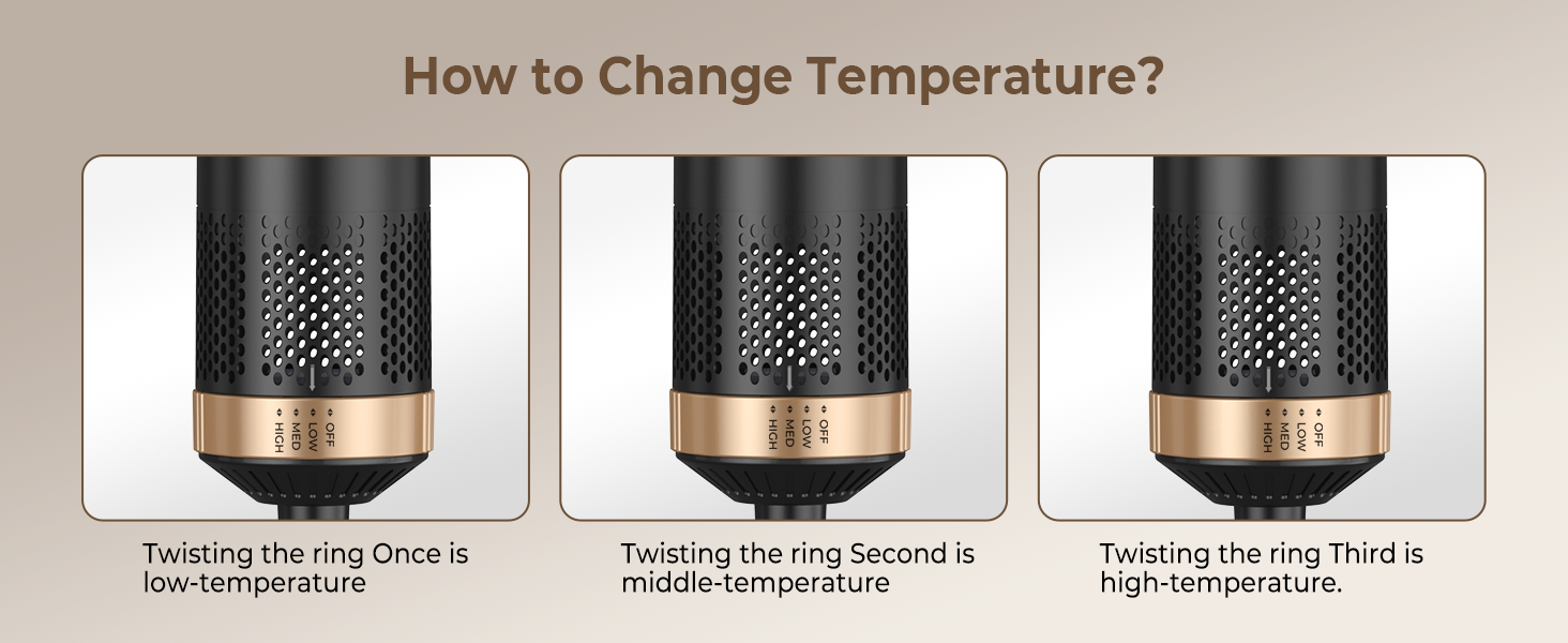 Airstyler Föhnbürste 5 в 1: фен-щітка, 1000W, для створення локонів та об'єму, чорний