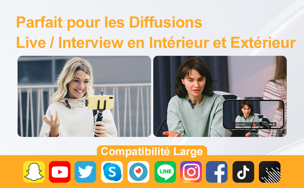 Бездротовий петличний мікрофон Lavalier з Lightning-роз'ємом для iPhone/iPad/Android. Безшумовий, 120м, CP1(A)