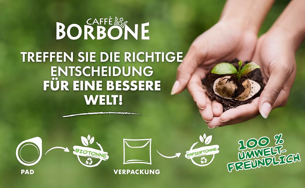 Кавові пади Caffè Borbone Rote Miscela (Червона суміш), ESE 44 мм, біорозкладні, 150 шт