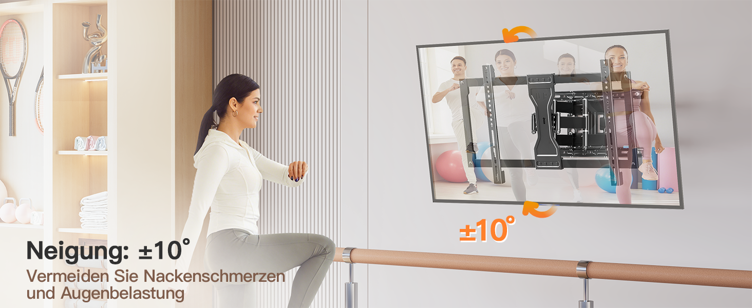 Настінне кріплення для телевізора ELIVED Ultra Slim 37-90 дюймів, поворотне, VESA 600x400, до 60 кг