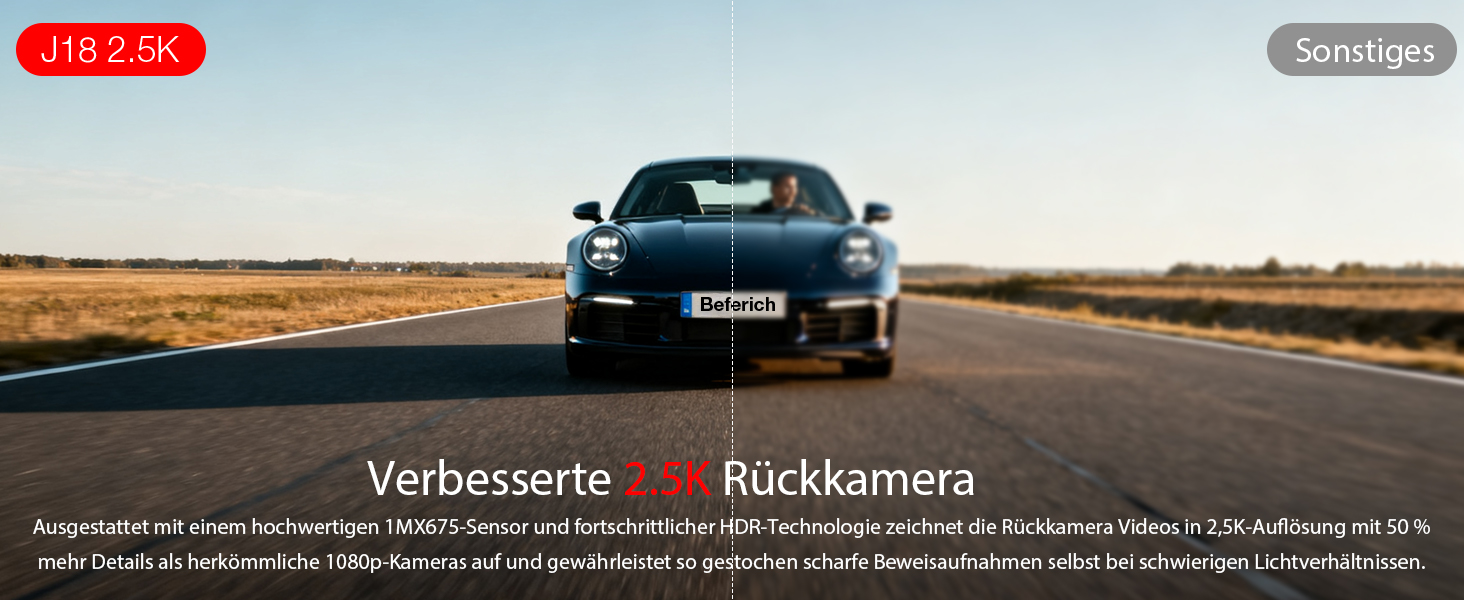 Автомобільний відеореєстратор 4K+2.5K з GPS та 5.8 GHz Wi-Fi, двоканальна камера з IPS-екраном 3.16