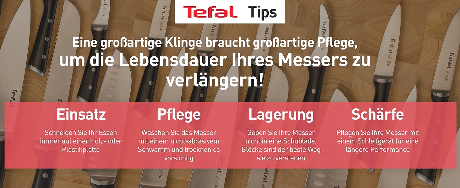 Набір ножів Tefal Ice Force 5 предметів (дерев'яний блок): ніж для хліба 20 см, шеф-ніж, ніж Сантоку 18 см, ніж для овочів 11 см, ніж для нарізки 9 см, нержавіюча сталь, коричнево-чорний, K232S5